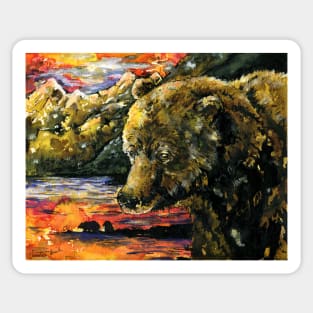 Grizzly Bear Brown Bear Alaska Sticker